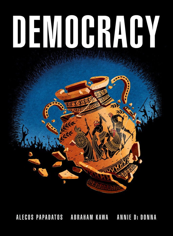 Cover of graphic novel "Democracy"